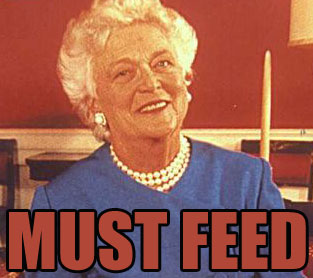 Barbara Bush Satan Monster Brainsturbator