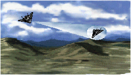 stealth bombers with freaking holograms and freaking lasers