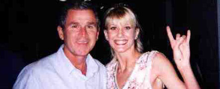 Bush Family Satanist Devil Salute Brainsturbator