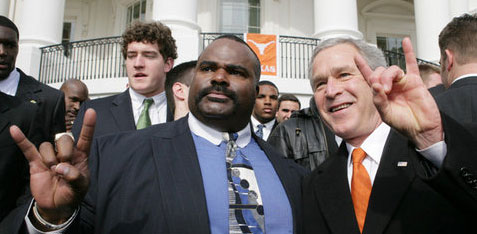 Bush Family Satanist Devil Salute Brainsturbator