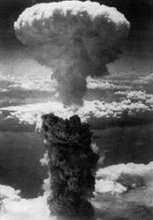 Hiroshima Atomic Bomb mushroom cloud