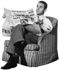 newpaper reader Bernays manipulation