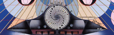 detail of Paul Laffoley painting Thanaton III